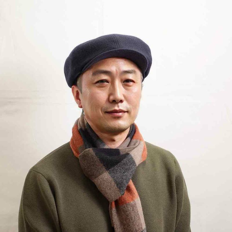 ノックスのキャスケット Wool CasHunting（ウール キャスハンチング） ネイビー
