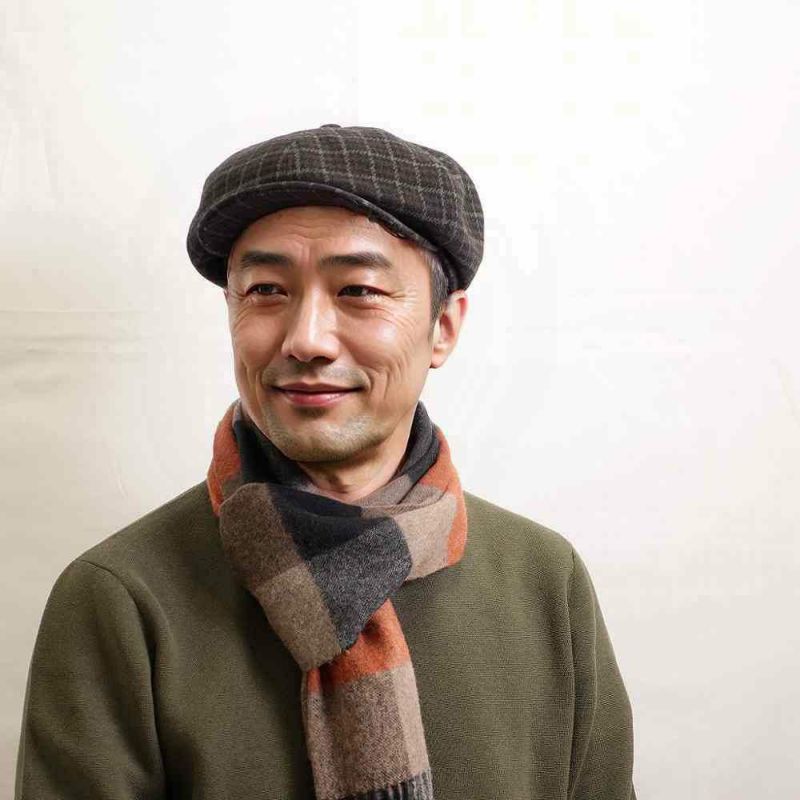 ノックスのキャスケット Cashmere CasHunting（カシミヤ キャスハンチング） カーキ