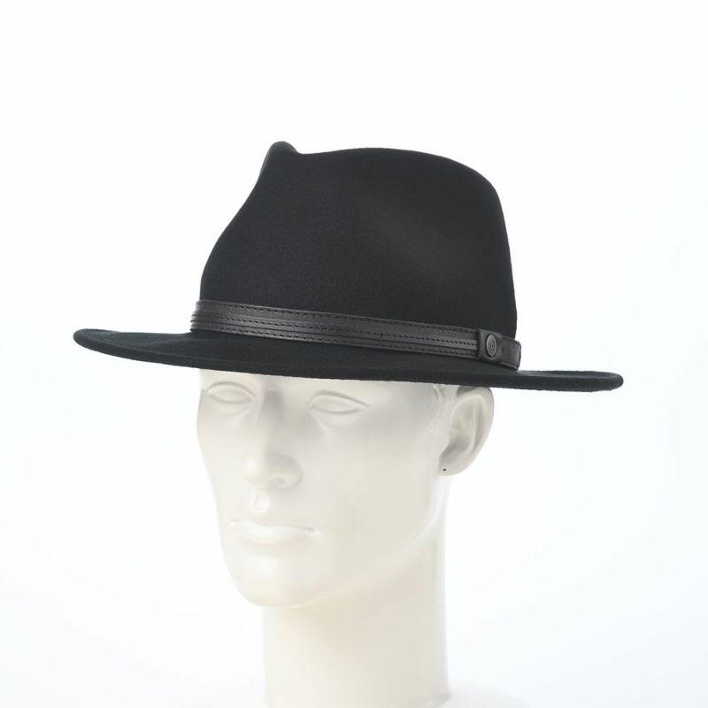 ブガッティのフェルトハット Wool Fedora（ウール フェドラ） 629000 ブラック