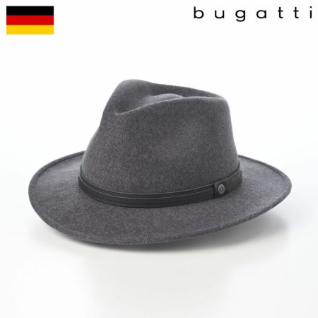 ブガッティのフェルトハット Wool Fedora（ウール フェドラ） 629000 グレー