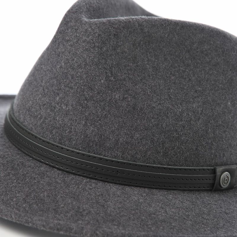 ブガッティのフェルトハット Wool Fedora（ウール フェドラ） 629000 グレー