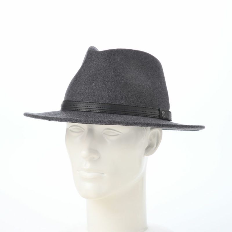 ブガッティのフェルトハット Wool Fedora（ウール フェドラ） 629000 グレー