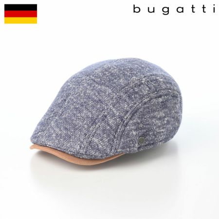 ブガッティのハンチング Knitted Flat Cap（ニットフラットキャップ） 629119 ネイビー