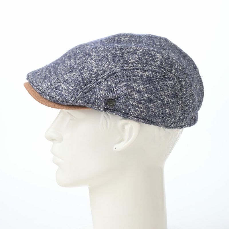 ブガッティのハンチング Knitted Flat Cap（ニットフラットキャップ） 629119 ネイビー