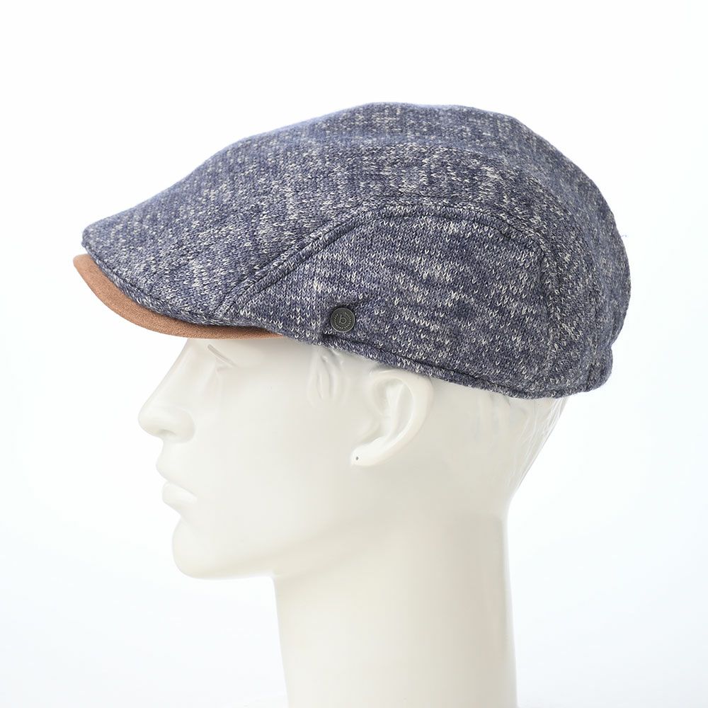 ブガッティのハンチング Knitted Flat Cap（ニットフラットキャップ） 629119 ネイビー