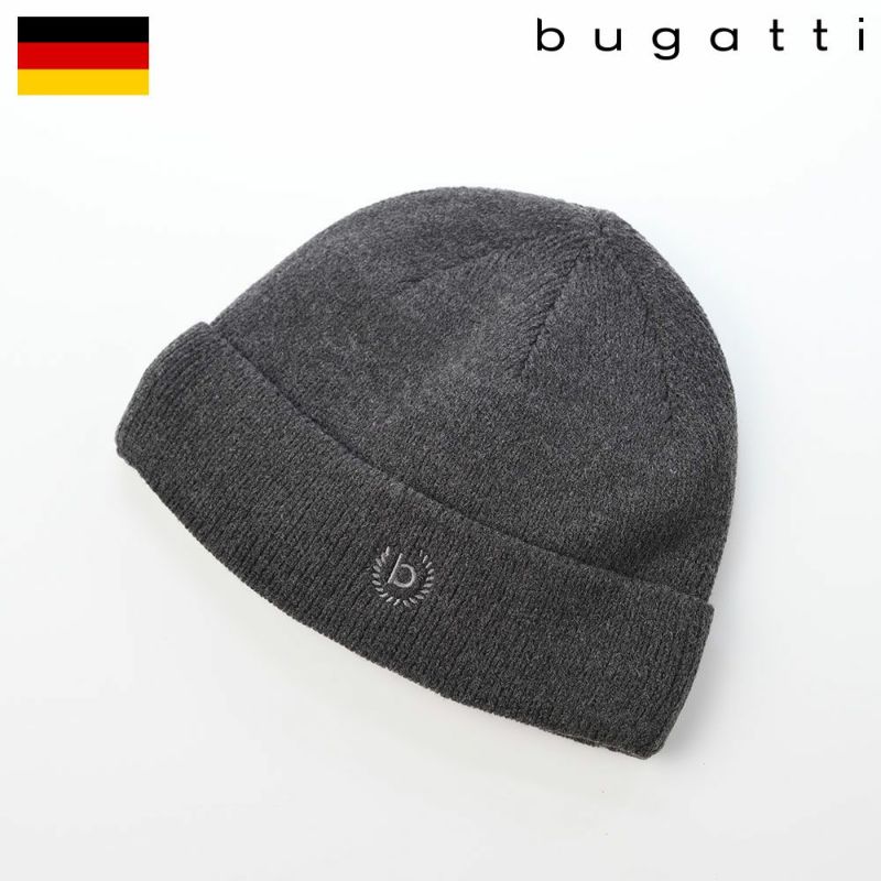 ブガッティのニット帽 Knitted Beanie（ニットビーニー） 629300 チャコール