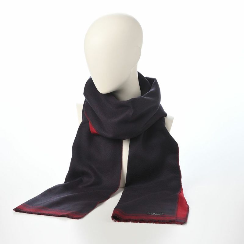 ブガッティのスカーフ・マフラー Cashmink Scarf（カシミンクスカーフ） 630304 ネイビー