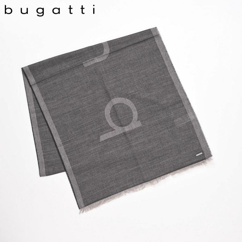ブガッティのスカーフ・マフラー Viscose Wool Scarf（ビスコースウールスカーフ） 630306 チャコール