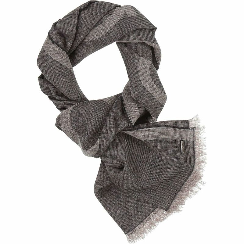 ブガッティのスカーフ・マフラー Viscose Wool Scarf（ビスコースウールスカーフ） 630306 チャコール