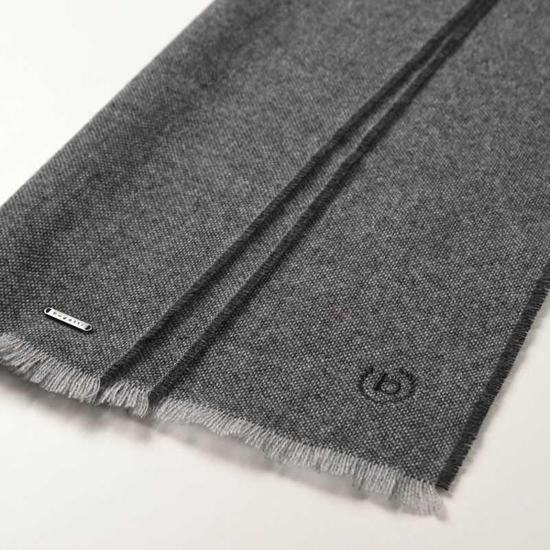 ブガッティのスカーフ・マフラー Cashmere Scarf（カシミヤスカーフ） 630316 チャコール