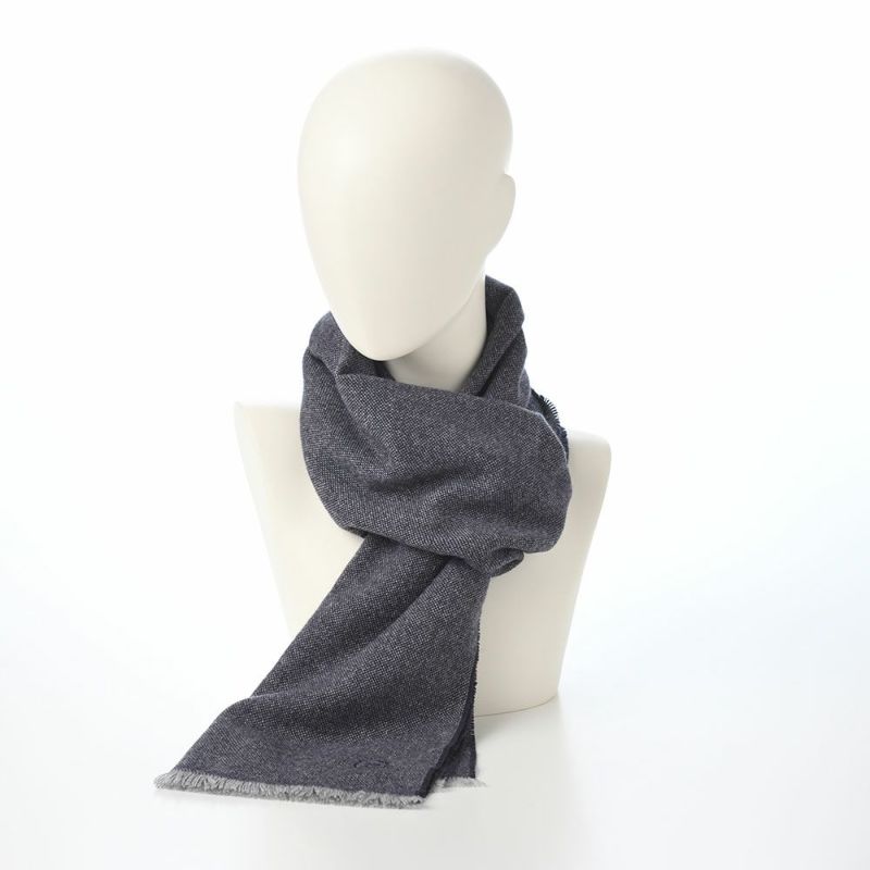 ブガッティのスカーフ・マフラー Cashmere Scarf（カシミヤスカーフ） 630316 ネイビー