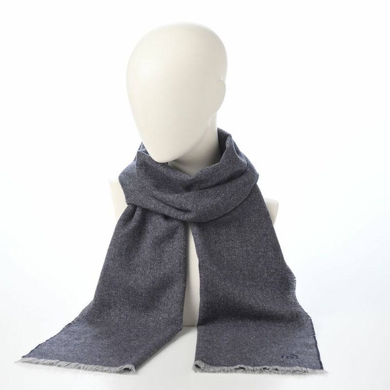 ブガッティのスカーフ・マフラー Cashmere Scarf（カシミヤスカーフ） 630316 ネイビー