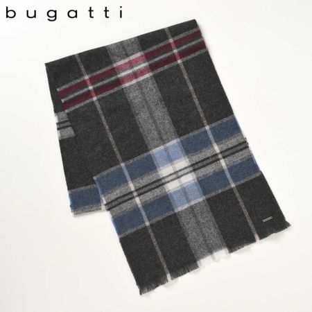 ブガッティのスカーフ・マフラー Cashmere Scarf（カシミヤスカーフ） 630317 チャコール
