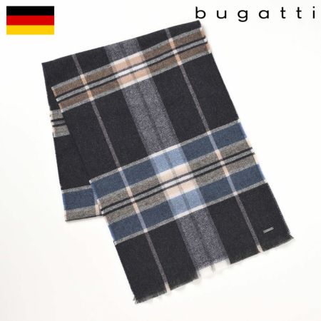 ブガッティのスカーフ・マフラー Cashmere Scarf（カシミヤスカーフ） 630317 ネイビー