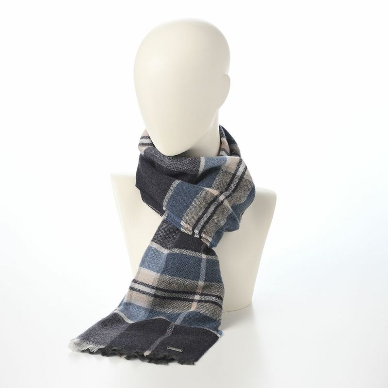 ブガッティのスカーフ・マフラー Cashmere Scarf（カシミヤスカーフ） 630317 ネイビー