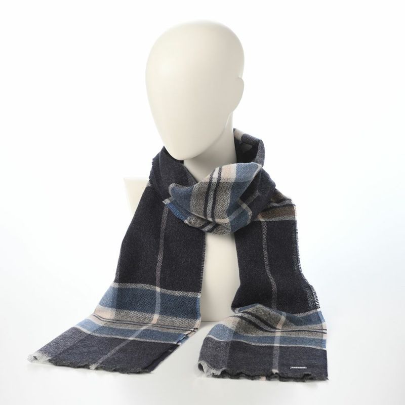 ブガッティのスカーフ・マフラー Cashmere Scarf（カシミヤスカーフ） 630317 ネイビー