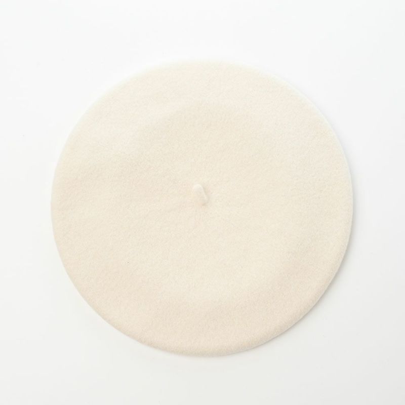 ボルサリーノのベレー帽 Basque Beret（バスク ベレー） B80002 ホワイト