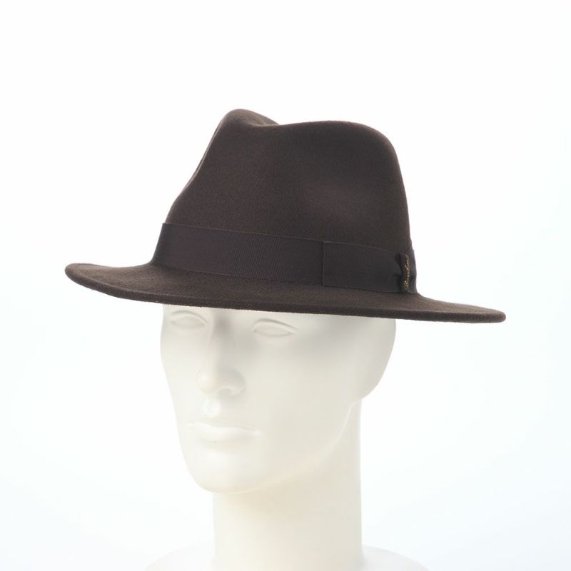 ボルサリーノのフェルトハット Macho Felt Hat（マチョ フェルトハット） 170016 ダークブラウン