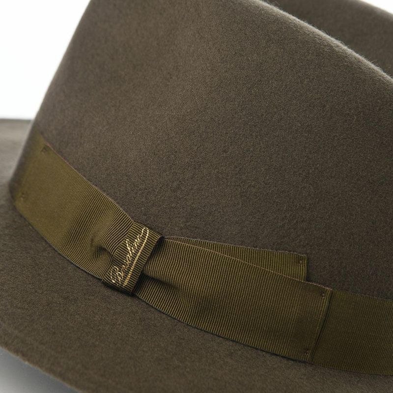 ボルサリーノのフェルトハット Macho Felt Hat（マチョ フェルトハット） 170016 カーキ