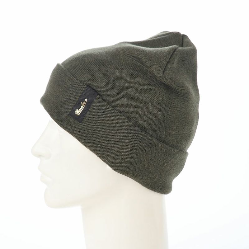 ボルサリーノのニット帽 Virgin Wool Beanie（バージーンウール ビーニー） 130356 カーキ