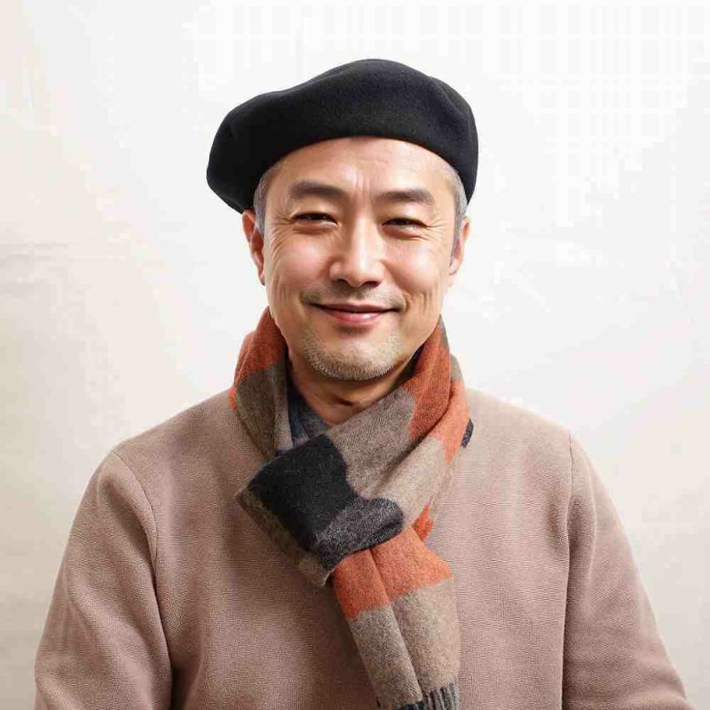 マローネのベレー帽 Pittore Beret（ピットーレ ベレー） ブラック