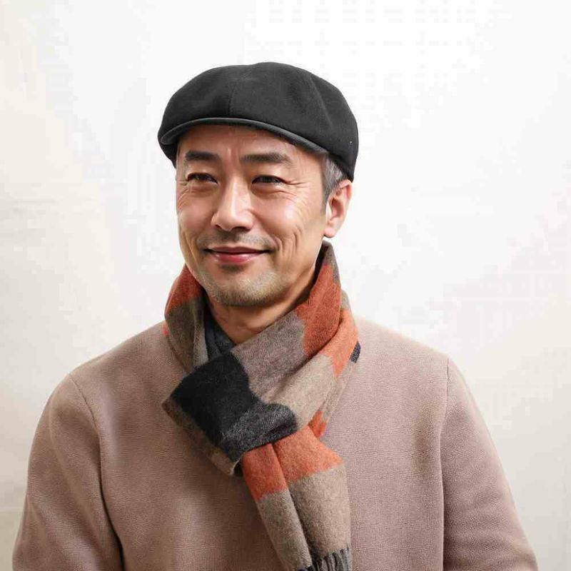 マローネのハンチング Eisei（エイセイ） BT1147 ブラック