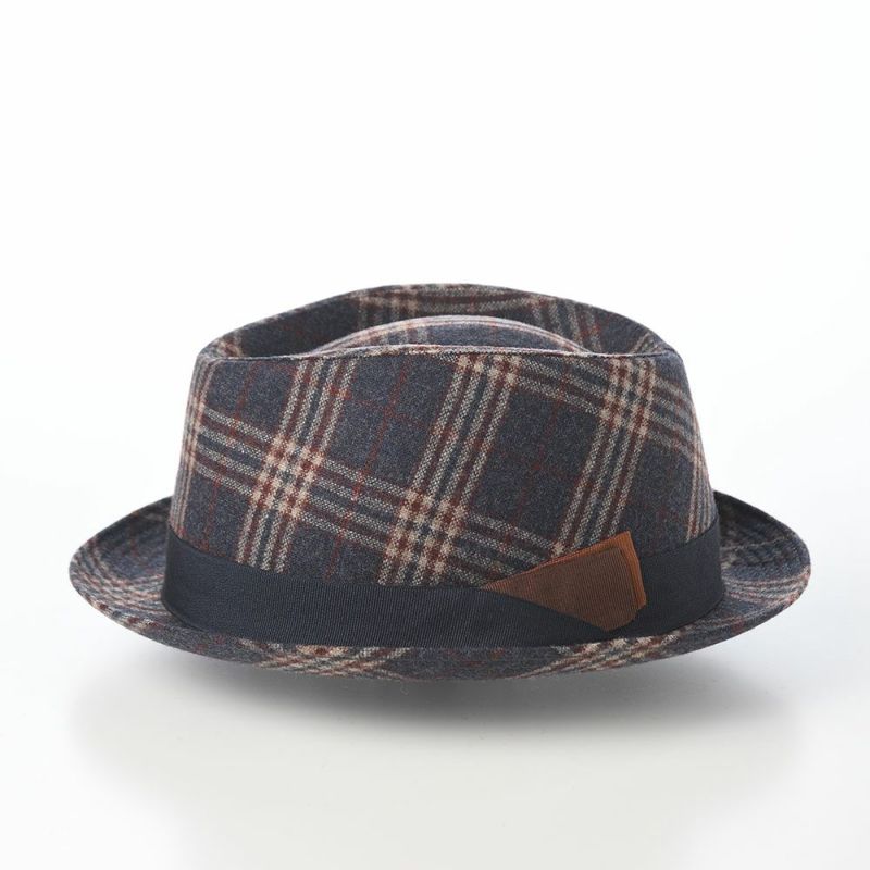 マローネのソフトハット A Check Trilby（エー チェック トリルビー） UT238 ブルー