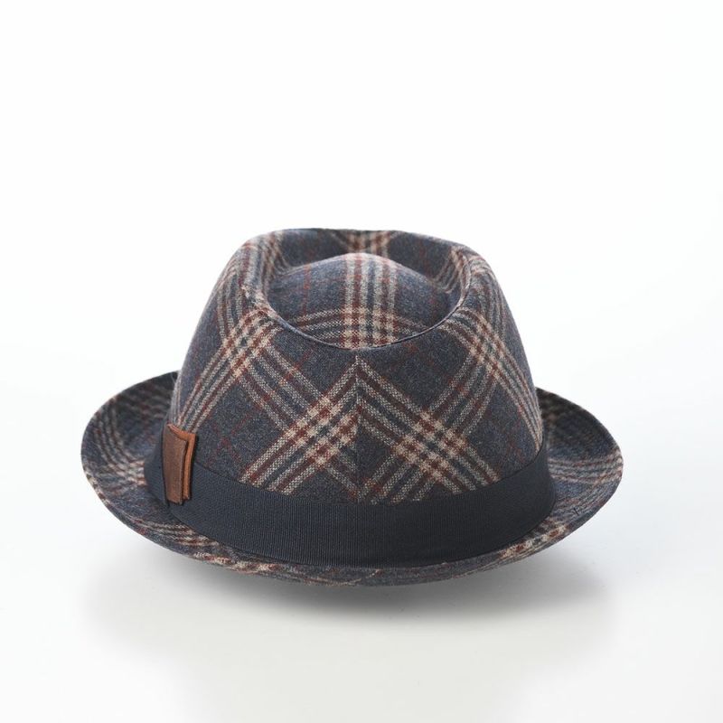 マローネのソフトハット A Check Trilby（エー チェック トリルビー） UT238 ブルー