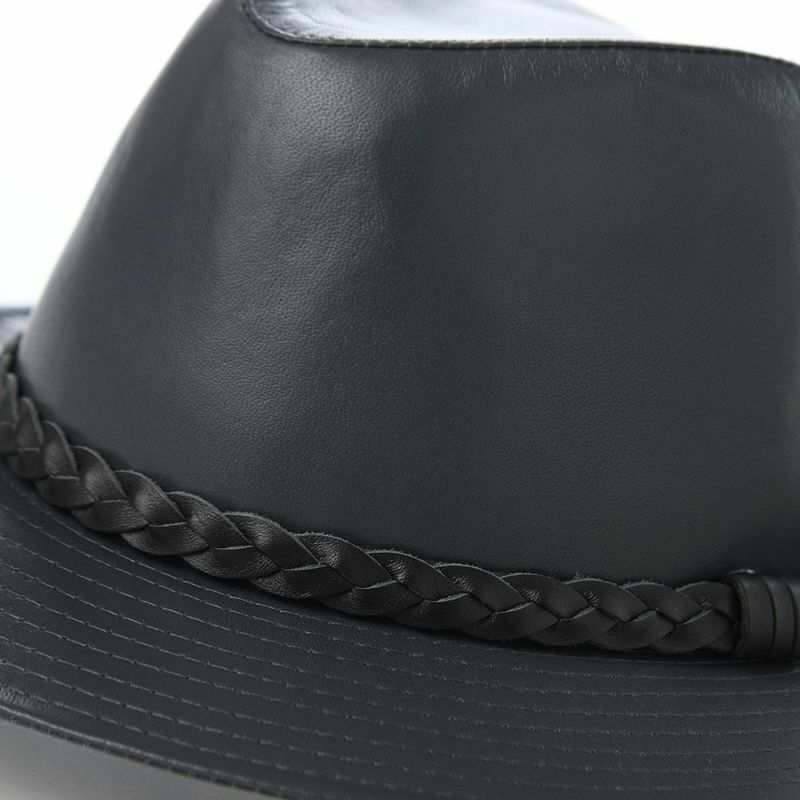 マローネのレザーハット Lamb Leather Hat（ラムレザー ハット） グレー