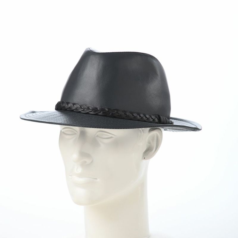 マローネのレザーハット Lamb Leather Hat（ラムレザー ハット） グレー