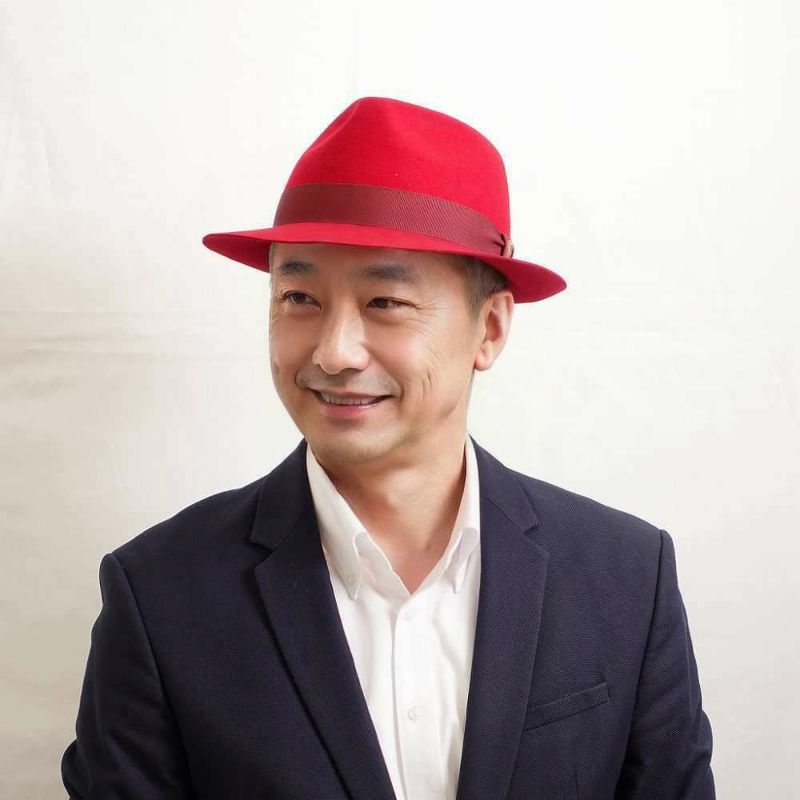 ガリュープラネットのフェルトハット Classic Felt Hat（クラシックフェルトハット）812 レッド