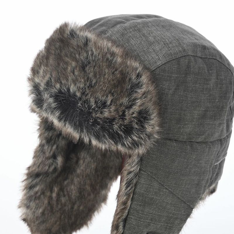 クラウンキャップの飛行帽 Cotton Aviator（コットン アビエーター） チャコール