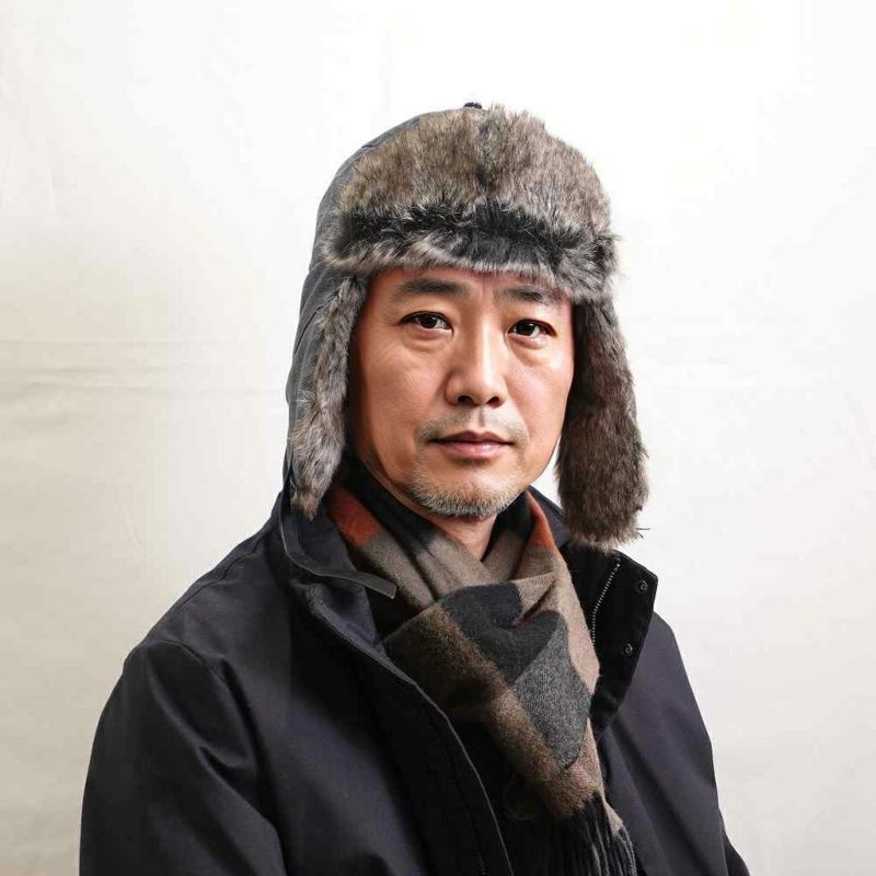 クラウンキャップの飛行帽 Cotton Aviator（コットン アビエーター） チャコール