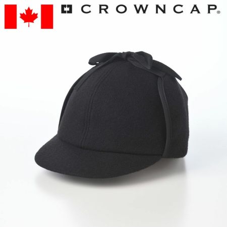 クラウンキャップのキャップ Melton Tie-up Cap（メルトン タイアップ キャップ） ブラック