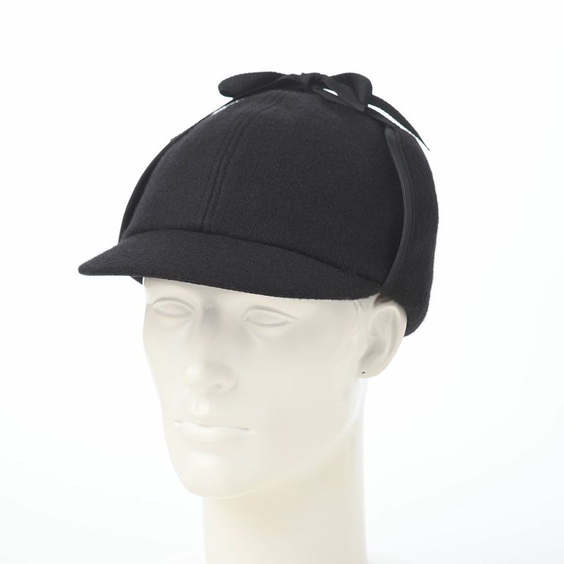 クラウンキャップのキャップ Melton Tie-up Cap（メルトン タイアップ キャップ） ブラック