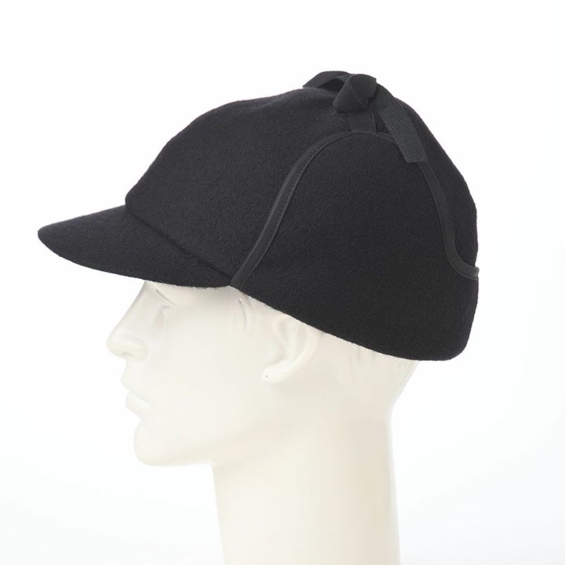 クラウンキャップのキャップ Melton Tie-up Cap（メルトン タイアップ キャップ） ブラック