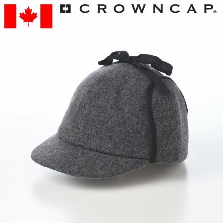 クラウンキャップのキャップ Melton Tie-up Cap（メルトン タイアップ キャップ） チャコール