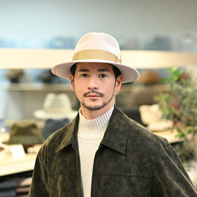 ベイリーのフェルトハット LITEFELT FEDORA（ライトフェルト フェドラ） アイボリー