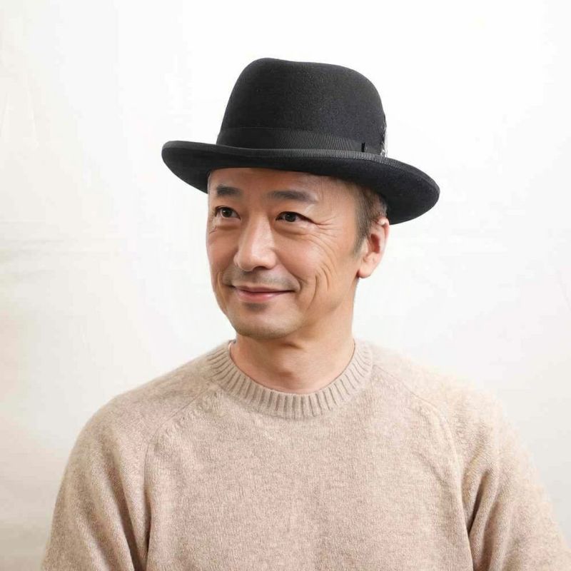 ベイリーのフェルトハット HOMBURG（ホンブルグ） ブラック