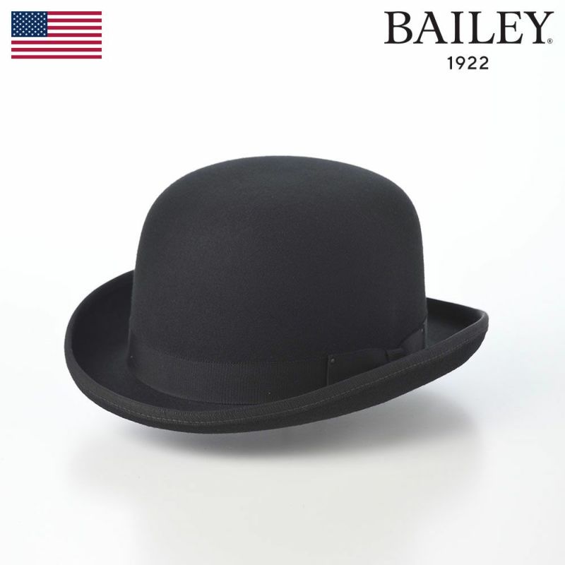 ベイリー フェルトハット BOWLER DERBY（ボーラーダービー） ブラック | 帽子通販 時谷堂百貨【公式】