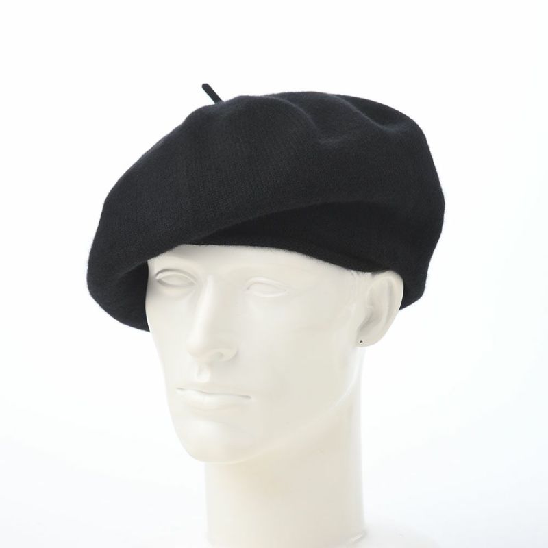 レッターのベレー帽 Iason beret mega（イアソンベレー メガ） ブラック