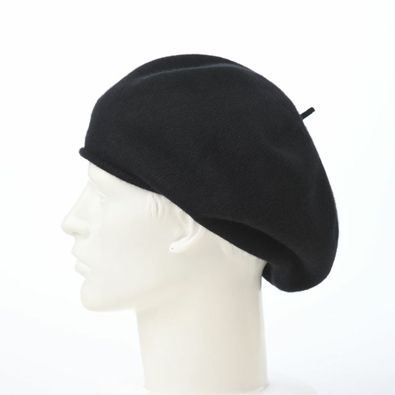 レッターのベレー帽 Iason beret mega（イアソンベレー メガ） ブラック