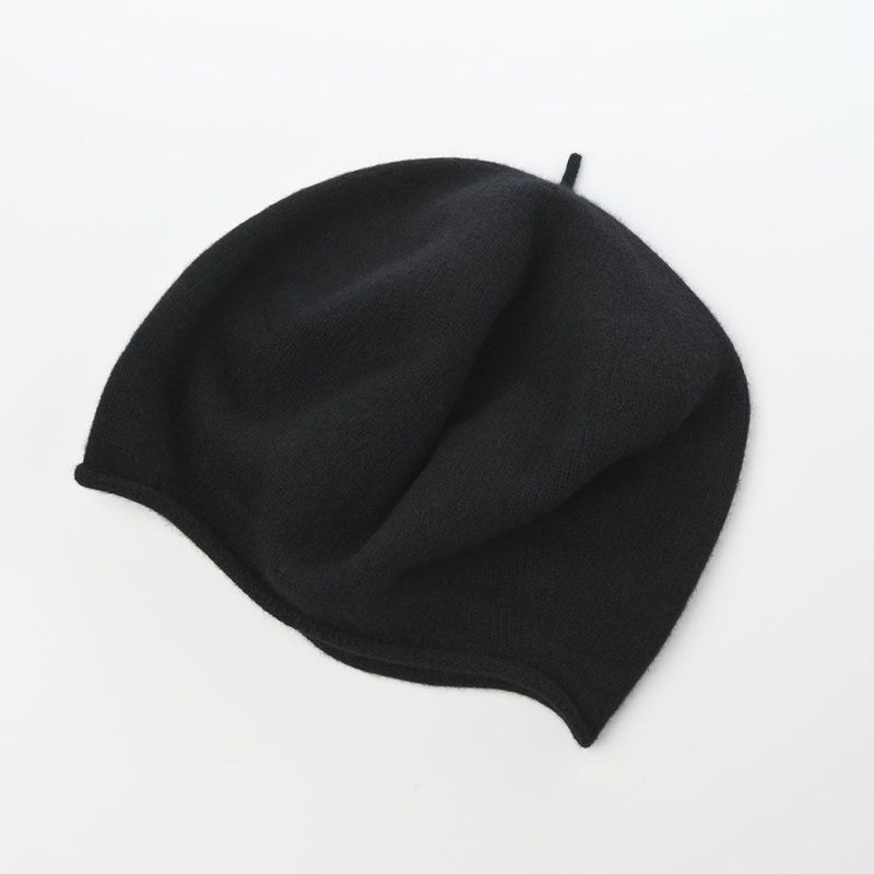 レッターのベレー帽 Iason beret mega（イアソンベレー メガ） ブラック