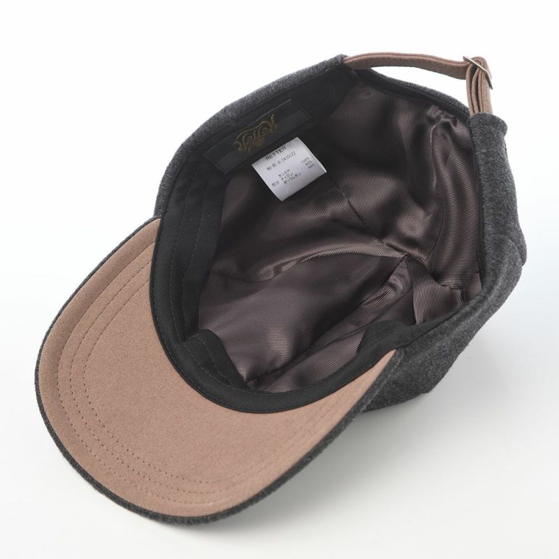 レッターのキャップ Pure Cashmere Cap（ピュアカシミヤキャップ） チャコール