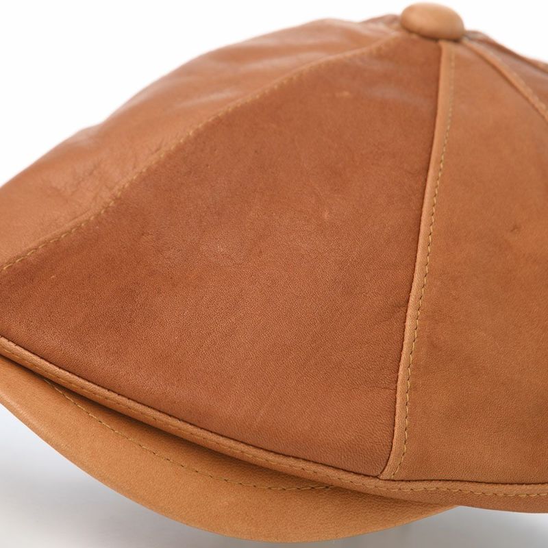 レッターのハンチング Cow Leather Capket（カウレザーキャプケット） キャメル