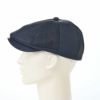 レッターのハンチング Cow Leather Capket（カウレザーキャプケット） ネイビー