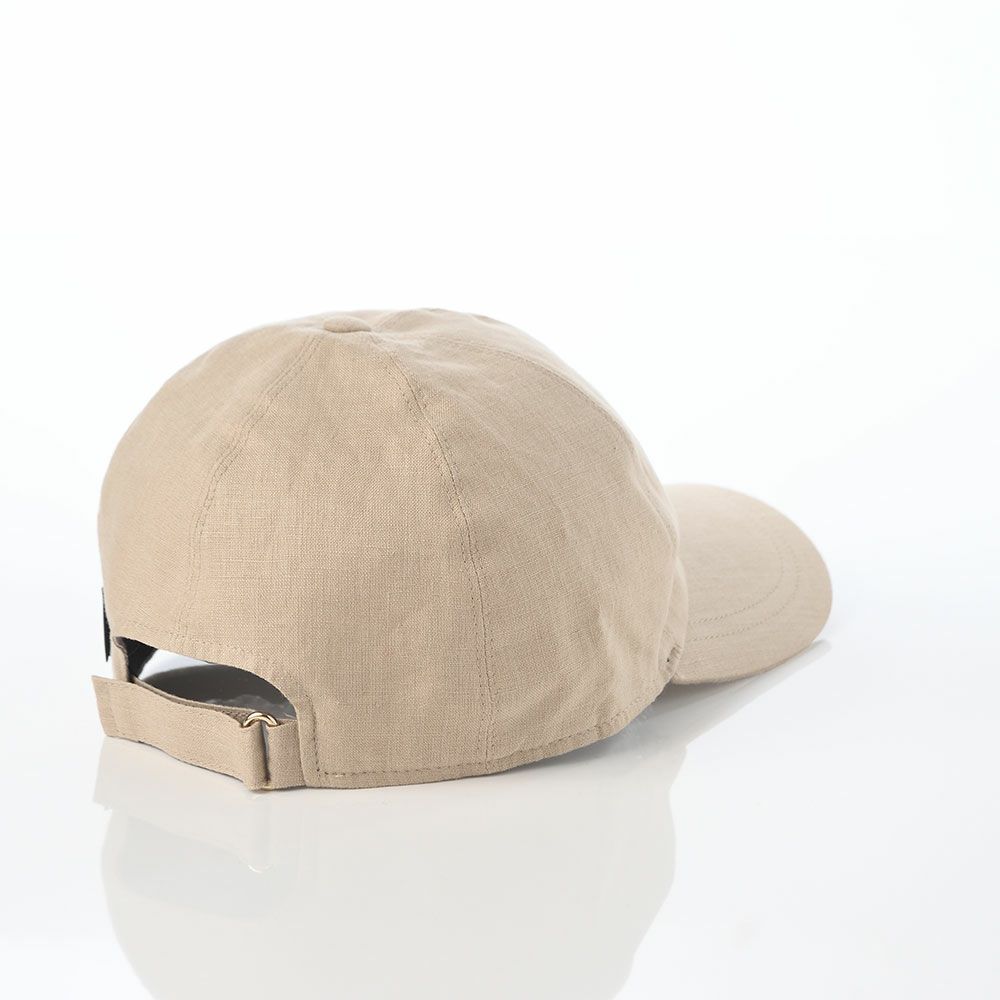 ボルサリーノのキャップ Baseball Cap Hiker Linen（ベイスボールキャップ ハイカーリネン） B95174 ベージュ