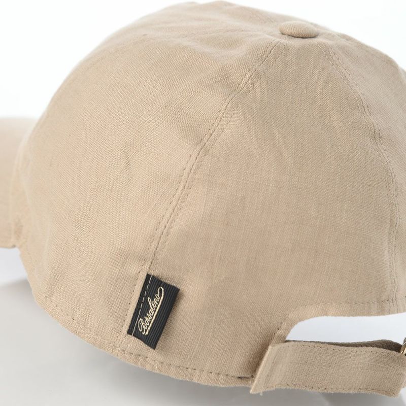 ボルサリーノのキャップ Baseball Cap Hiker Linen（ベイスボールキャップ ハイカーリネン） B95174 ベージュ