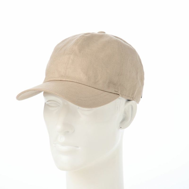 ボルサリーノのキャップ Baseball Cap Hiker Linen（ベイスボールキャップ ハイカーリネン） B95174 ベージュ