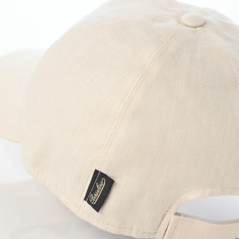 ボルサリーノのキャップ Baseball Cap Hiker Linen（ベイスボールキャップ ハイカーリネン） B95174 ナチュラル